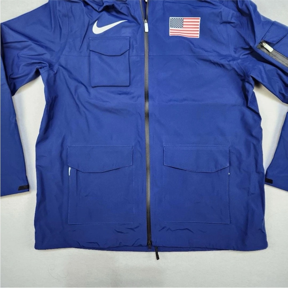 Nike Blue Performance Jacket With Flag Patch - image 2